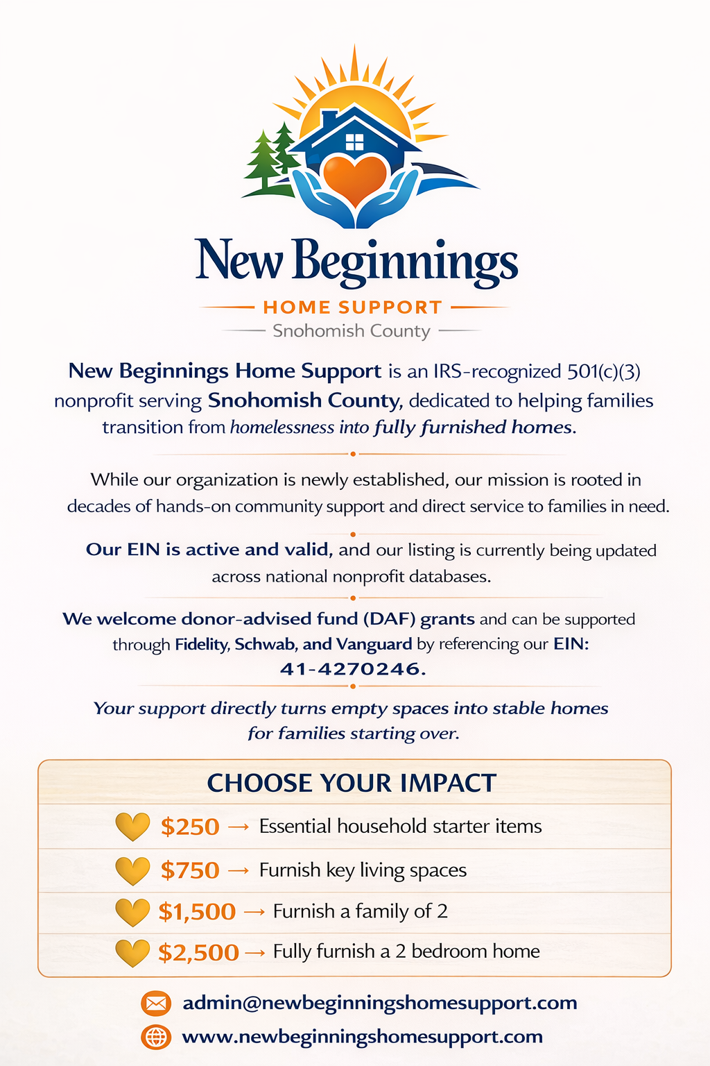 Donate Advise Funds Flyer